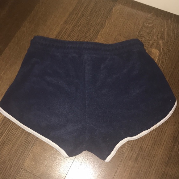 dark navy blue 90’s lounge shorts from Garage - Picture 3 of 5